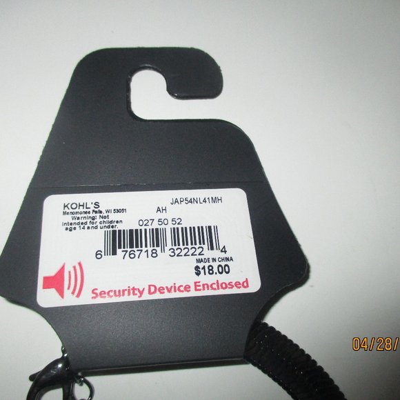 NECKLACE SILVER/BLACK LOOKING OVER 14" - Picture 3 of 5